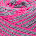 YarnArt MACRAME COTTON Jazzy 1201 малинов-серый оптом