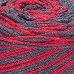 YarnArt MACRAME COTTON Jazzy 1205 красный-серый оптом