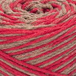YarnArt MACRAME COTTON Jazzy 1218 красный-бежевый оптом